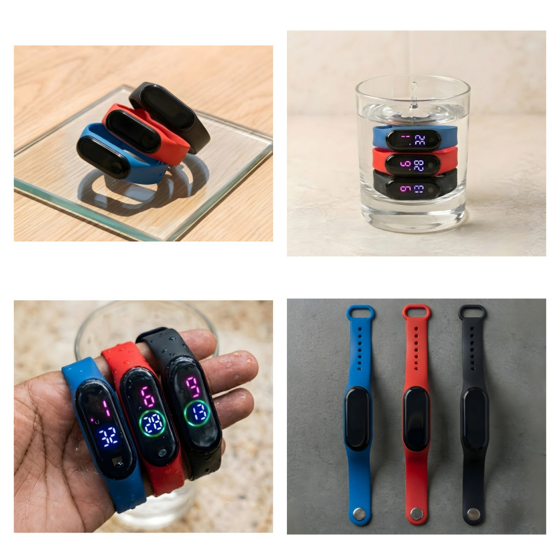 SportyFit LED Digital Watch (100% Waterproof)